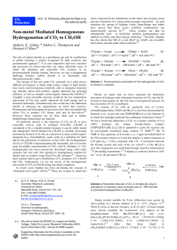 Non-metal Mediated Homogeneous Hydrogenation of CO2 to CH3OH
