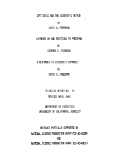 A REJOINDFR TO FIENBERG`S COtMENTS REVISED APRIL 1983