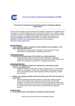 Council on Licensure, Enforcement and Regulation (CLEAR