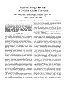 Optimal Energy Savings in Cellular Access Networks