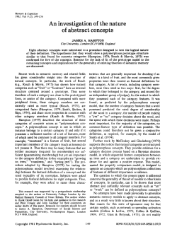 An investigation of the nature of abstract concepts