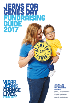 Fundraising guide Friday 23 sept