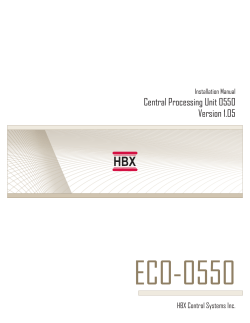 Central Processing Unit 0550 Version 1.05