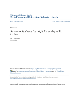 Review of Youth and the Bright Medusa by Willa Cather