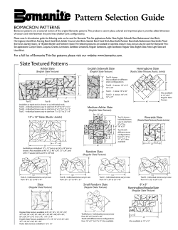 Pattern Selection Guide