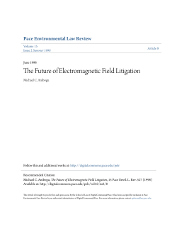 The Future of Electromagnetic Field Litigation
