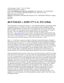 REYNOLDS v. SIMS 377 US 533 (1964)