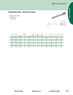 Carbide Rotary Files - Inverted Cone Shape