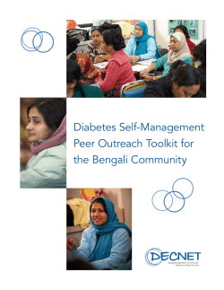 Bengali Outreach Toolkit - South Riverdale Community Health Centre