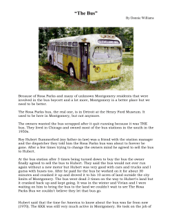 The Rosa Parks Bus  - MLK