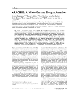 ARACHNE: A Whole-Genome Shotgun Assembler