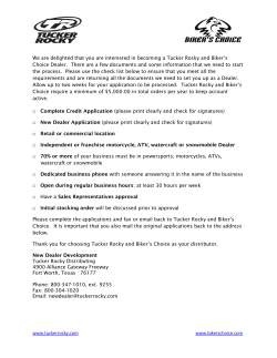 New Dealer Application Form