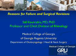 Stil Kountakis, MD, PhD Professor and Chief, Division of Rhinology