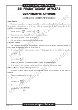 Simple and Compound Interest