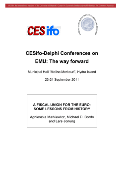 a fiscal union for the euro