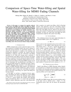 Comparison of Space-Time Water-filling and