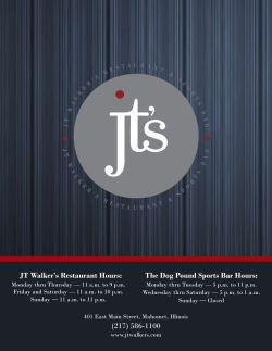 JT Walker`s Restaurant Hours: The Dog Pound Sports Bar Hours