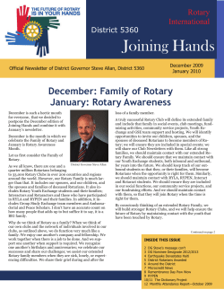 District Newsletter Dec 09 Jan 10