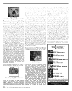 see review in The New York City Jazz Record