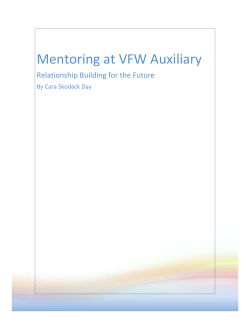 Mentoring at VFW Auxiliary: Relationship Building for the Future