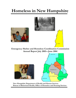Homeless in New Hampshire - Rath, Young and Pignatelli