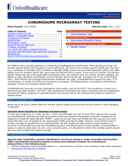 Chromosome Microarray Testing