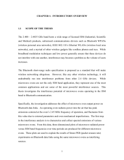 INTRODUCTORY OVERVIEW 1.1 SCOPE OF THE