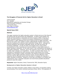 The Struggles of Financial Aid for Higher Education in Brazil