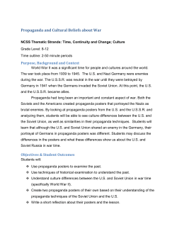 Propaganda and Cultural Beliefs about War