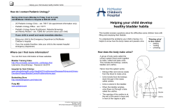 Helping your child develop healthy bladder habits
