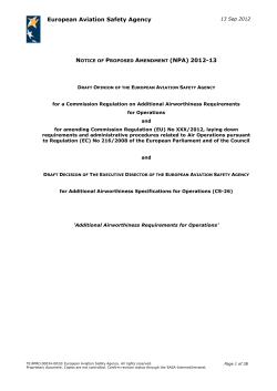 (NPA) 2012-13 - EASA