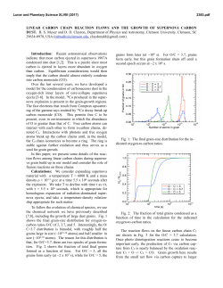 LINEAR CARBON CHAIN REACTION FLOWS AND THE GROWTH