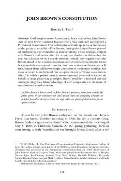 john brown`s constitution