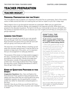 teacher preparation