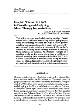 Graphic Notation as a Tool in Describing and Analyzing Music