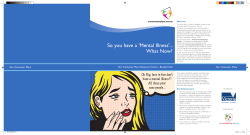 So you have a `Mental Illness`... What Now?