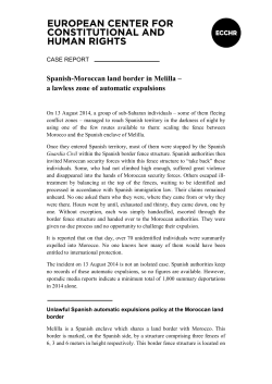 Spanish-Moroccan land border in Melilla &ndash; a lawless zone