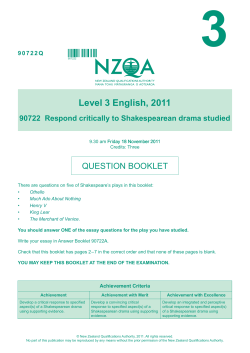 Level 3 English (90722) 2011