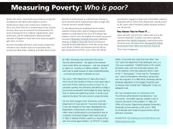 Measuring Poverty: Who is poor? - Federal Reserve Bank of Boston