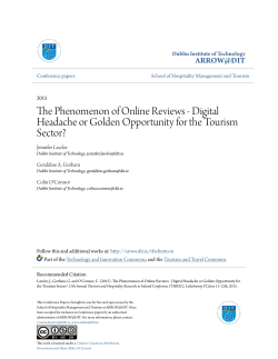 The Phenomenon of Online Reviews - Digital
