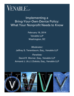 Implementing a Bring-Your-Own-Device Policy: What