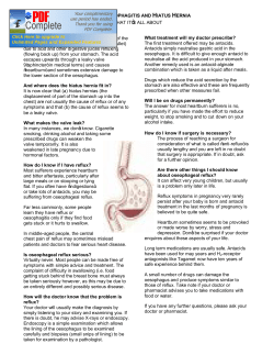 REFLUX OESOPHAGITIS AND HIATUS HERNIA