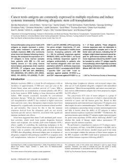 Cancer-testis antigens are commonly expressed in multiple