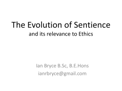 The Evolution of Sentience - Home page of NSW Humanists