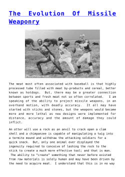 The Evolution Of Missile Weaponry