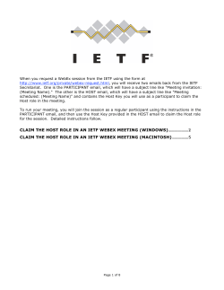 Hosting a WebEx Meeting (Windows and Mac)