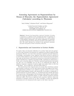 Assessing Agreement on Segmentations by Means of Staccato, the