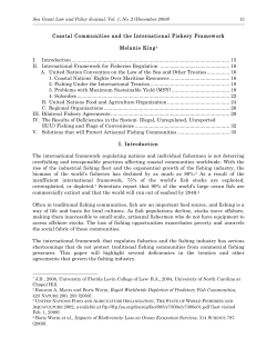 Coastal Communities and the International Fishery Framework