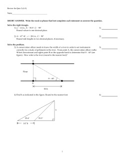 Review for Quiz 2