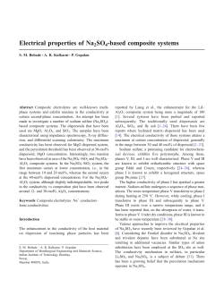 Electrical properties of Na2SO4